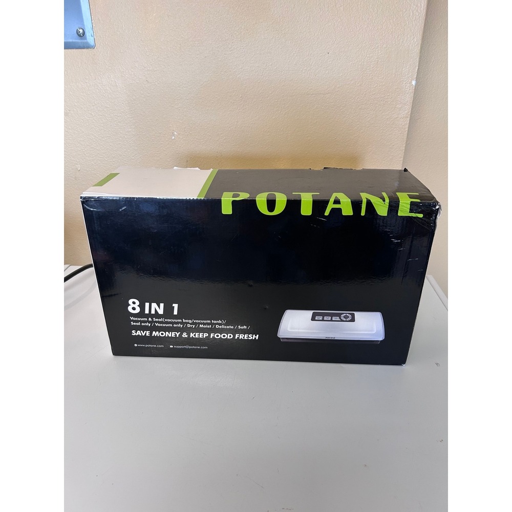 Potane 8-in-1 Vacuum Sealer Machine Silver VS2690 Food Preservation New in Box